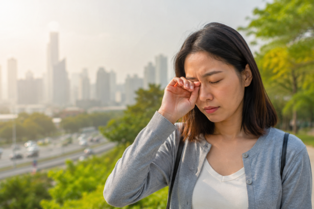 occhi allergie inquinamento