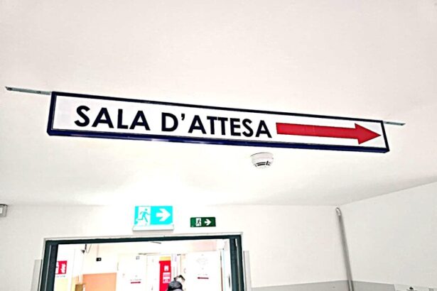 Sala d'attesa nell'ospedale